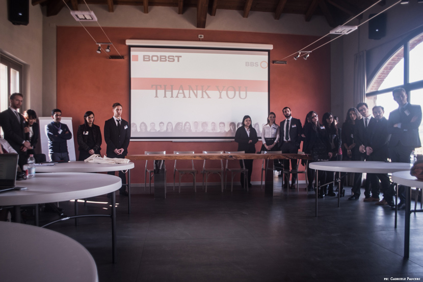 BBS students in casale Monferrato at BOBST Italia